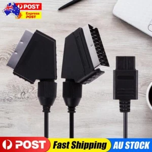 2Pcs SNES Gamecube and N64 Console A/V TV Video Scart RGB Cable - Picture 1 of 8