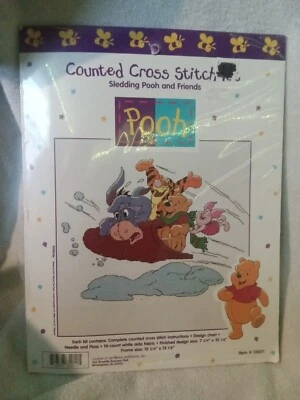 Disney Trineo Pooh y Amigos Contado Punto de Cruz Kit 34011 Navidad Foto 1 de 4