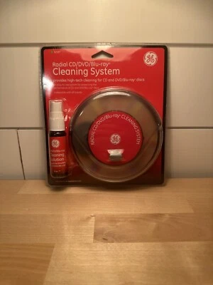 GE Radial Blu-ray/CD/DVD Disc Cleaning System Model 32597 Brand New In Package - Image 1 of 2