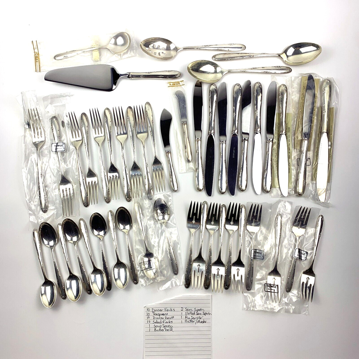 Towle Antique US Sterling Silver Flatware 1900-1940 for sale Towle Antique US Sterling Silver Flatware 1900-1940 for sale