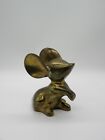 Vintage Gatco Solid Brass Mouse Figure Paperweight 4½" Collectible #1