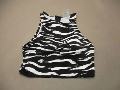 BEACH BETTY Size S Womens Multicolor Lined Wireless Stretch Back Zip Tankini 6G - Image 1 of 4