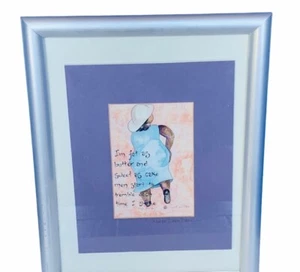 Winter Dawn Marie Framed signed art stencil drawing Maya Angelou Fat sweet AC3 - Picture 1 of 6