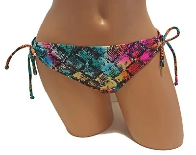 Roxy NEW Black Juniors S L Small Large 2 4 10 12 Swimsuit Bikini Bottom $41 #2 - Image 1 of 2