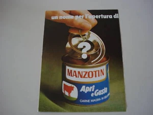 advertising Pubblicità 1972 MANZOTIN - Bild 1 von 1
