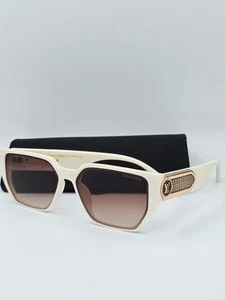 LV Louis Vuitton Sonnenbrille weißes Gestell braune Gläser Unisex Sunglasses Geschenke  - Bild 1 von 1