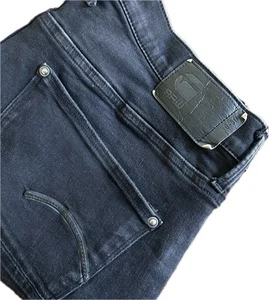 Jeans G-Star Raw Uomo Revend Skinny Fit Cotone Elasticizzato Nero Denim Taglia 40x32 - Foto 1 di 9