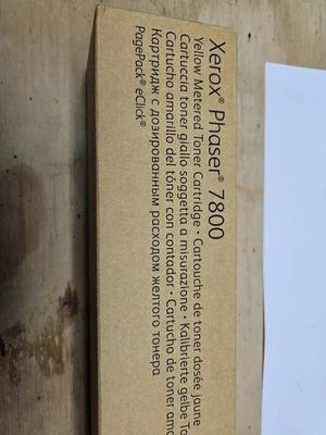 Xerox Phaser 7800 Yellow Metered Toner 106R01580 New - Image 1 of 4