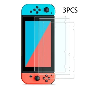 Protector de pantalla de vidrio templado HD transparente 3 piezas para Nintendo Switch 9H - Imagen 1 de 8