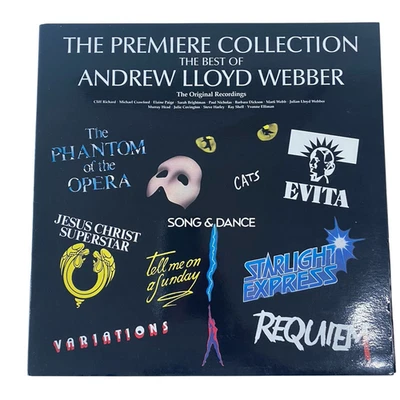 Andrew Lloyd Webber  The Premiere Collection LP Record 1988 Cats Phantom Evita - Image 1 of 4