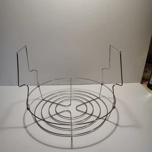 Estante de enlatado de acero inoxidable de 12 pulgadas con asas plegables para frascos seguros - Imagen 1 de 3