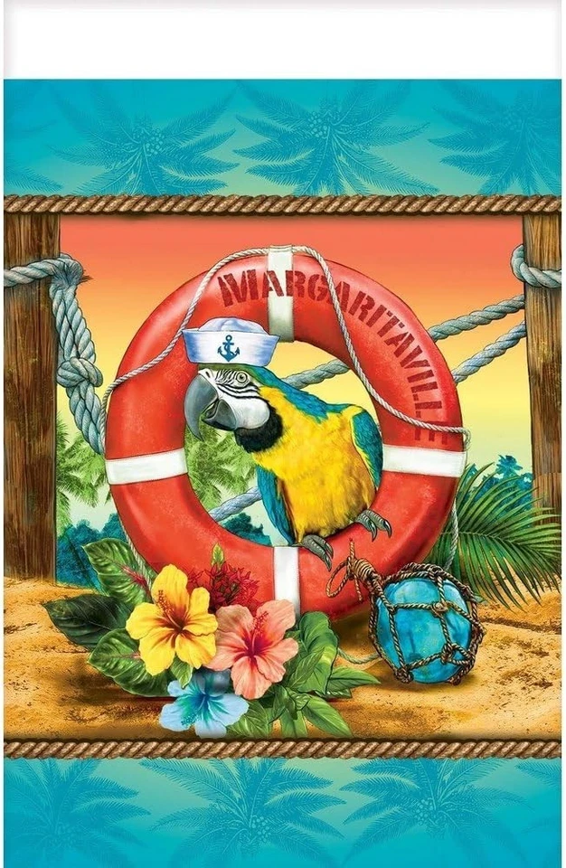 Cubierta de mesa de fiesta Amscan 571952 Margaritaville, talla única Foto 1 de 1