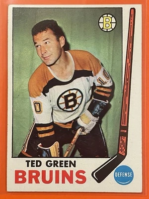1969-70 Topps Ted Green #23 波士顿棕熊队 NHL 曲棍球 — 第 1/2 张图片