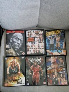 WWE DVD Bundle X 6 Royal Rumble Judgement Day Summer Slam - Picture 1 of 1