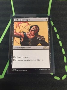 MTG Magic The Gathering Unholy Strength 30th Edition Black Enchantment Commander - Picture 1 of 2