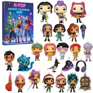 2025 Demon Hunter Advent Calendar Blind Box Christmas Tree Acrylic Pendant Gifts - Picture 1 of 16