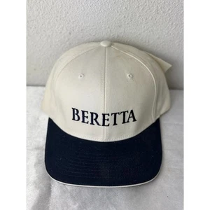Beretta Core Berretto Baseball Bianco Strapback Regolabile Tesa Navy Cotone - Foto 1 di 6