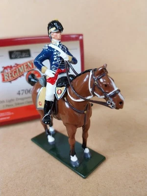 WILLIAM BRITAIN BRITISH 10th LIGHT DRAGOONS OFFICER 1795 REF 47060 - Image 1 of 3