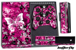 Designer XBOX ONE 1 Skin Spielkonsole Aufkleber Plus 2 Controller Aufkleber SCHMETTERLING - Bild 1 von 1