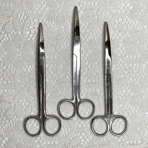 3 Tijeras Mayo 6-3/4" Curvas Quirúrgicas O.R. Instrumentos veterinarios - Imagen 1 de 5