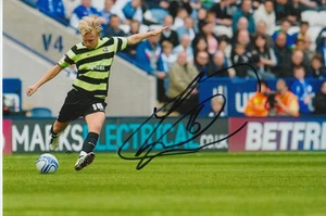 SCUNTHORPE UNITED FOTO 6X4 JOSH WRIGHT FIRMATA A MANO. - Foto 1 di 1