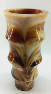 Colored Vase Mid Century Modern Epoxy Resin Hand Made RARE Vintage - Imagen 1 de 12