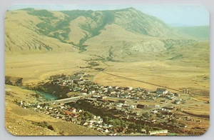 Postcard Gardiner Montana Aerial View - Picture 1 of 2