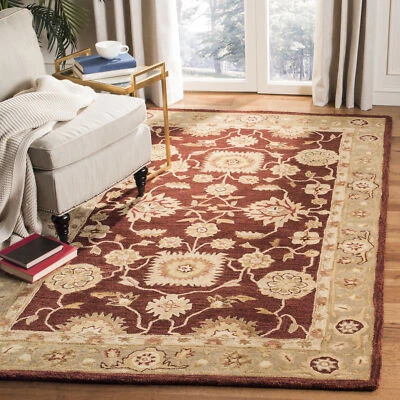 Safavieh Anatolia RED / SAGE 4' X 6' Area Rug - AN556F-4 - Image 1 of 3