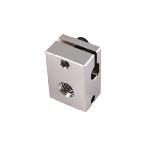 High Flow Heizblock PT100 Volcano kompatibel vernickelt 500°C plated copper - Afbeelding 1 van 8