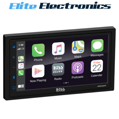 Boss Audio Elite BV800ACP 6.75" Apple CarPlay Android Auto Mechless - Image 1 of 4