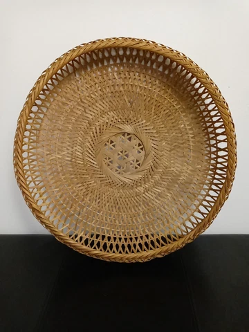 Decorative Wicker Basket Vintage Basket 18" Cover