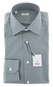 Barba Napoli Green Check Shirt - Slim - (BNMD22000000111) - Picture 1 of 4
