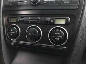 For Skoda Octavia II 04-08 Polished Aluminum Heater dash panel Surrounds Rings - Picture 1 of 8