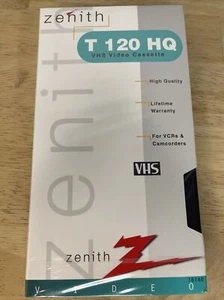 Zenith T 120 HQ Blank VHS VCR Tapes Video Cassette New SEALED - Picture 1 of 5