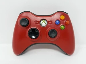 Xbox 360 Controller Rot und Schwarz Original Ungetestet. For Parts. Siehe Bilder. - Bild 1 von 10