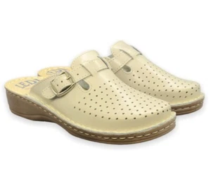 Damen Hausschuhe LEDI Anatomic Beige Gr. 39 Model 631 N21014F