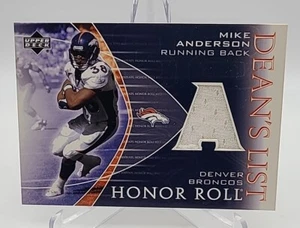 MIKE ANDERSON 2003 Upper Deck Honor Roll Dean's List Jersey Relic  #DL-AN - Picture 1 of 2