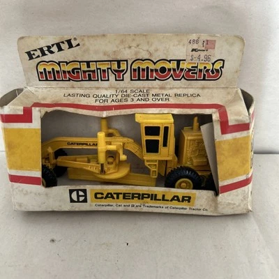 Vintage ERTL Mighty Movers Caterpillar Motor Grader #1848 Diecast 1/64 Scale NIB - Image 1 of 4