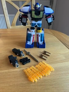 Power Rangers Lightspeed Rescue Solarzord Megazord Bandai 1999 100 % completo en muy buena condición - Imagen 1 de 7