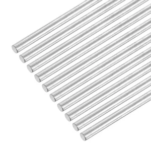10 PCS 304 Stainless Steel Round Rods 3mm x 420mm Solid Shaft DIY Craft Model - Picture 1 of 6