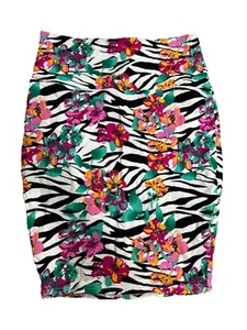 Women’s torrid size 0 stretch zebra floral pencil skirt - Picture 1 of 3