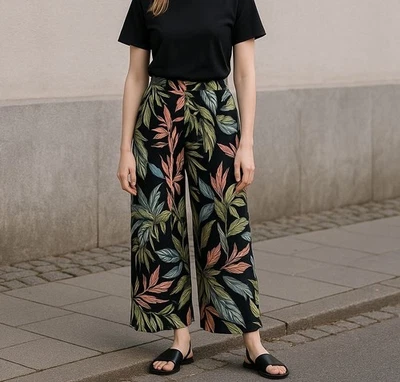 Philosophy Palazzo Wide Leg Stretch Pants Hawaiian Beach Vacation Resort Cruise - Image 1 of 4