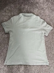 Men's Banana Republic Vintage Polo Elephant Logo Sage Green Gray Medium - Picture 1 of 4