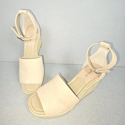Alpargata de cuero Enzo Angiolini cuñas beige petrina Foto 1 de 4