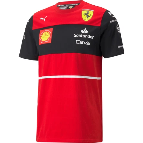 Scuderia Ferrari F1 Men's 2022 Charles Leclerc Team T-Shirt- Red Cover