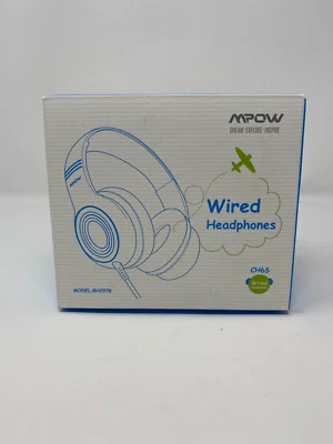 MPOW BH297B Kids Headphones HD Sound Over-Ear Wired Headset Foldable Blue - Image 1 of 4