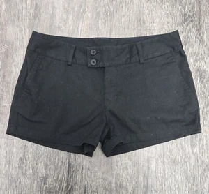 The North Face Chino Shorts 10 Black Twill Casual Button Front Low Rise Cute!!!! - Picture 1 of 14