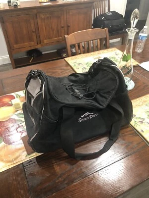 Bolsa de viaje de lona de tamaño mediano "Olympia Sports Plus" negra Foto 1 de 4