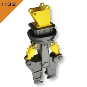 1x 3D printed SCRAP SHEAR HEAD ATTACHMENT 1:32 Scale Model Miniature - Picture 1 of 7