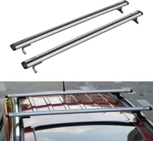 Barra transversal de aluminio para riel de techo Jeep Compass 2011-2016 2 piezas - Imagen 1 de 7